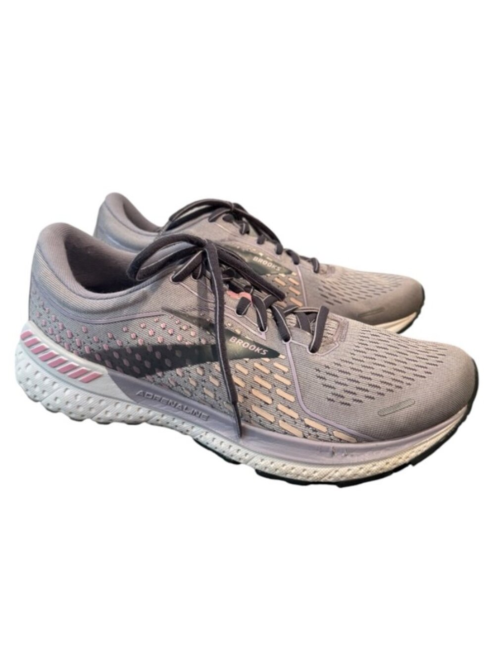 Brooks Adrenaline GTS 21 Women’s Size 9 Gray Pink Running Shoes – EUC